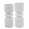 SB BOHO WHITE MALLET VASES
