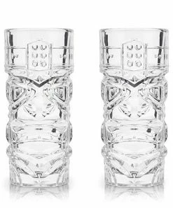 VK COCKTAILS CRYSTAL TIKI GLASSES
