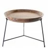 BD MANGO WOOD WITH IRON BASE ACCENT TABLE 1 BD MANGO WOOD WITH IRON BASE ACCENT TABLE