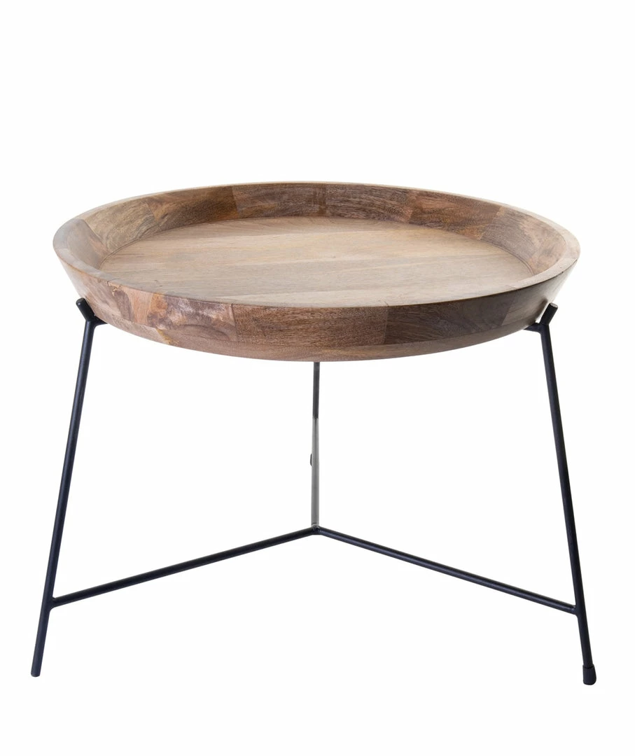 BD MANGO WOOD WITH IRON BASE ACCENT TABLE 3 BD MANGO WOOD WITH IRON BASE ACCENT TABLE