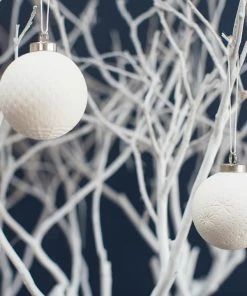 AD WHITE DREAMY BISQUE ORNAMENTS