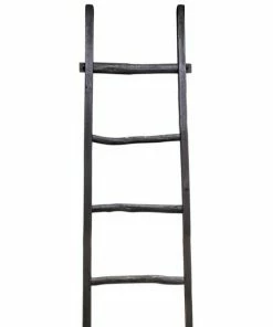 SB BLACK WOOD BLANKET LADDER 76”