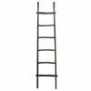 SB BLACK WOOD BLANKET LADDER 76”