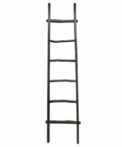 SB BLACK WOOD BLANKET LADDER 76”