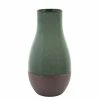 SB JAPANDI TEAL & GREY VASE 14"