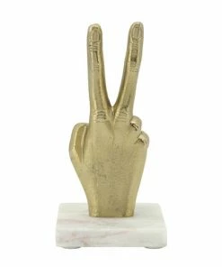 SB GOLD PEACE SIGN HAND FAUNA