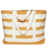 STRIPED CANVAS TOTE FAIR TRADE