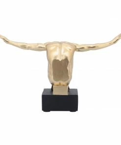 SB FAUNA GOLD MAN SCULPTURE BOOKEND