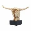 SB FAUNA GOLD MAN SCULPTURE BOOKEND