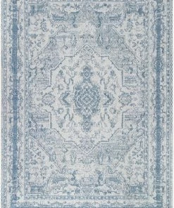 NLD BLUE VINTAGE MEDALLION RUG RUGS