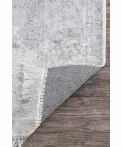 NLD VINTAGE MEDALLION CANTRELL FRINGE RUG MID CENTURY