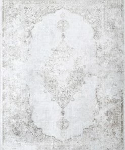 NLD VINTAGE MEDALLION CANTRELL FRINGE RUG MID CENTURY