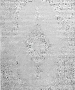 NLD VINTAGE MEDALLION CANTRELL FRINGE RUG MID CENTURY