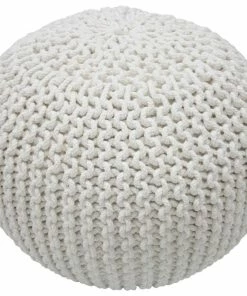 NLD FURNITURE LING KNITTED ROUND POUF