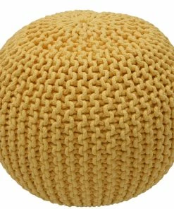 NLD FURNITURE LING KNITTED ROUND POUF
