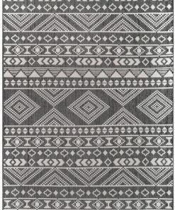 NLD BLACK RYN BANDED TRIBAL FLATWEAVE