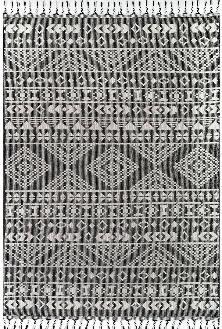 NLD BLACK RYN BANDED TRIBAL FLATWEAVE 3 NLD BLACK RYN BANDED TRIBAL FLATWEAVE