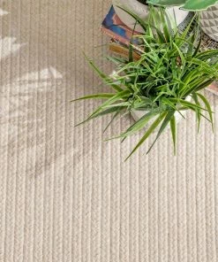 NL WHITE SARAI BRAIDED WOOL (6' X 9')