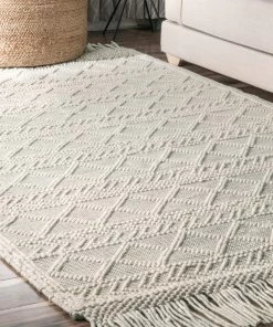 NLD HAND WOVEN TABAT TASSEL MID CENTURY