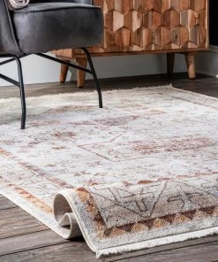 NLD VINTAGE ZAH NATIVE EARTH RUG RUGS