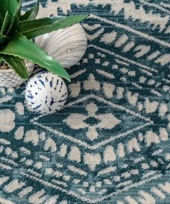 NLD BLUE AZA RELIEF RUG RUGS