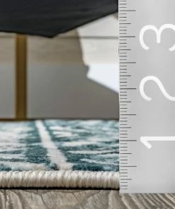 NLD BLUE AZA RELIEF RUG RUGS