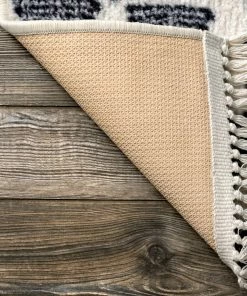 NLD IVORY & INK TRIBAL TASSEL RUGS