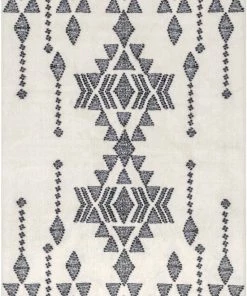 NLD IVORY & INK TRIBAL TASSEL RUGS