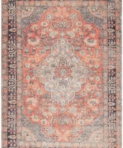 NLD MERAL PRINT MEDALLION FLATWEAVE RUGS