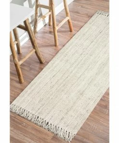 NLD HAND WOVEN CHUNKY LOOP JUTE GREY