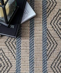 NLD GREY TRELLIS STRIPE RUGS