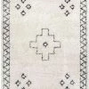 NLD RUGS WHITE TRIBAL SKY TASSEL RUG 1 NLD RUGS WHITE TRIBAL SKY TASSEL RUG