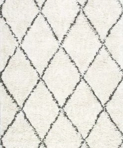 NL FEZ HAND KNOTTED SHAG RUGS (4x6 | 6x9) WHITE