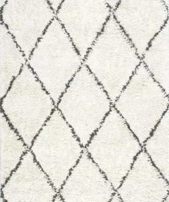 NL FEZ HAND KNOTTED SHAG RUGS (4x6 | 6x9) WHITE