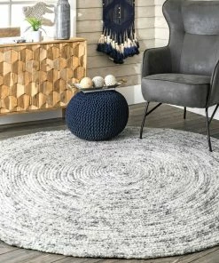 NLD RUGS STRIPED FLATWEAVE ROUND