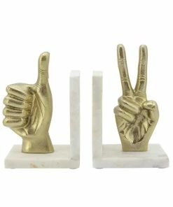 SB GOLD HANDS BOOKENDS