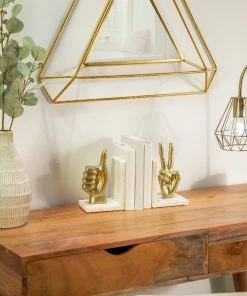 SB GOLD HANDS BOOKENDS