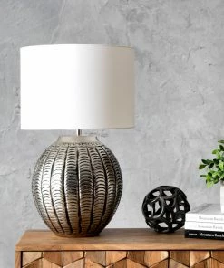 NLD IRON ETCHED TABLE LAMP - 23