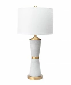 NLD CEMENT & BRASS SILHOUETTE TABLE LAMP - 29