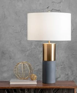 NLD LIGHTING IRON/CONCRETE TABLE LAMP - 24
