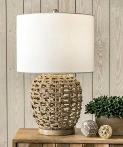 NLD RATTAN TABLE LAMP - 24