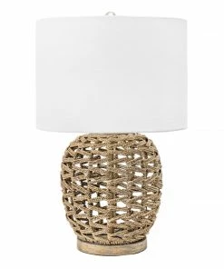 NLD RATTAN TABLE LAMP - 24