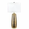 NLD LIGHTING BRASS RIPPLE TABLE LAMP - 26