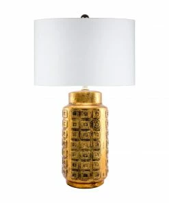NL GILE GOLD CERAMIC TABLE LAMP - 27