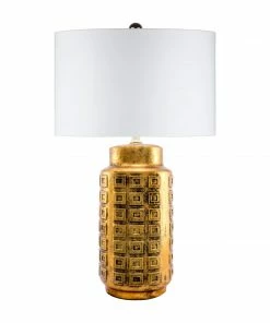 NLD GOLD CERAMIC TABLE LAMP - 27