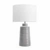 NLD LIGHTING GREY SWIRL CERAMIC TABLE LAMP - 27
