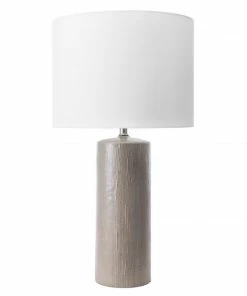 NLD GREY CERAMIC TABLE LAMP - 28