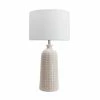 NLD WHITE CERAMIC TABLE LAMP - 30 LIGHTING