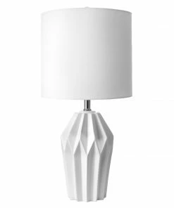 NLD CERAMIC FACETED TABLE LAMP - 24 LIGHTING