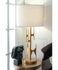 NL GOLD FINISHED RETRO METAL TABLE LAMP